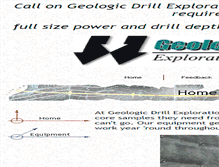 Tablet Screenshot of geologicdrill.com
